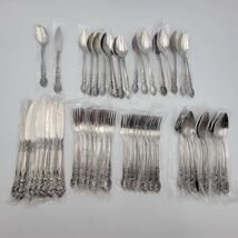 NS National Stainless Japan Rose and Leaf Service For 8 Vtg Set of 50 Pc... - $3,152.71 MXN