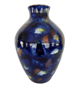 Echt Kobalt 1764 Crown Marked Germany Vase 9 7/8&quot; Multicolor Porcelain - $637.11 MXN