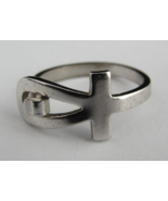 Ankh ring cross Sterling Silver ESPO vintage size 5.5 ESTATE SALE! - £22.38 GBP