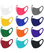 12 PACK Unisex Kids Bright Solid Colors Lightweight Washable Reusable Fa... - $19.79