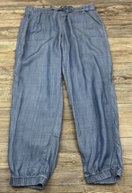 TOMMY BAHAMA Pants Joggers Casual Drawstring  Blue Denim Tencel Size Medium - $20.79