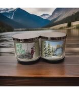 Bath &amp; Body Works FRESH BALSAM 3 Wick Candle 14.5 oz., NEW x 2 - $51.10