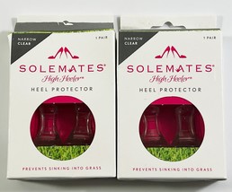 LOT OF 2 SoleMates High Heeler Clear Heel Protectors Stoppers Narrow Siz... - $11.87
