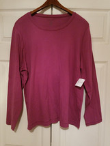 Kate Hill Casual Primrose Long Sleeve Crew Neck Ladies Size 2X Top (NEW) - £17.11 GBP