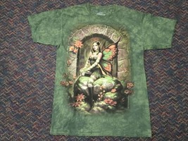 The Mountain Green Wing Fantasy Fairy L T-Shirt Tie Dye Forest Sprite Fairie USA - $14.90