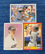 Lot of 3 1990 Score Will Clark #699 #300 #684 Giants 974A - $1.50