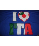 Italian Soccer Football Olympics T-Shirt L/Large NWT! - £11.65 GBP