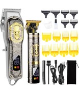 Men&#39;S Professional Cordless Rechargeable Barber Hair Clippers Set With, ... - €39,35 EUR