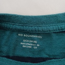 No Boundaries Crewneck Men’s Green & Red Stripes T-Shirt Size S (34-36) image 3