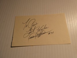 Vintage 1950s MLB Baseball Player Jesse Jefferson Signed 3x5 Index Card - $18.81