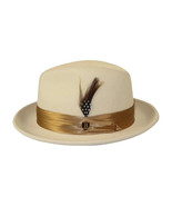 Men Bruno Capelo Hat Australian Wool Soft Fedora Giovani Un131 Bone Camel - $89.99