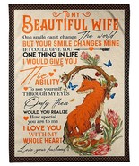 Fox Love Blanket Gift For Wife From Husband Fleece Sherpa Blankets For Her - £45.50 GBP+