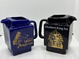 Set Of 2 Michter’s Vintage Limited Edition Pitchers Queen Nefertiti &amp; Ki... - $27.66