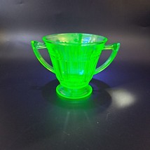 Hazel Atlas New Century Green Depression Glass Open Sugar Bowl - $28.98