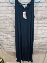 Philosophy Racerback Maxi Dress Blue Green Size Small Solid New Sleeveless - $34.99