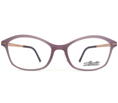 Silhouette Eyeglasses Frames SPX 1595 75 4020 Matte Purple Gold 51-17-130 - £168.86 GBP