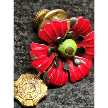 Veterans of Foreign Wars of The US Poppy Lapel Pin - Screw on back - $22.95