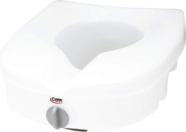 Elevated Toilet Seat And Toilet Riser By Carex, 5 Inch Height, Round Or - £37.58 GBP