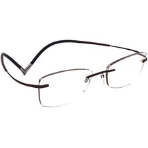 Silhouette Eyeglasses 7581 40 6062 Titan Brown Rimless Frame Austria 52[]19 145 - £133.76 GBP