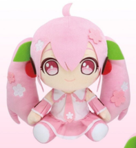 Japan Taito Vocaloid Hatsune Sakura Miku BIG Plush ver. 1 - 30cm Birthday Gift - $1,246.13 MXN