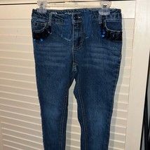 Cherokee super skinny jeans size 16 with sequin detail - £5.45 GBP