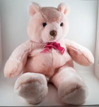 Creations Inc Plush Bear Pink 23&quot; Tall 1993 Vintage - £15.84 GBP