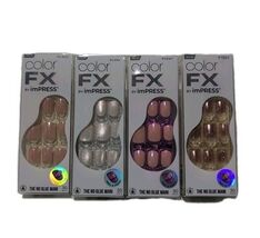 Color FX by Impress Nails IMCF01 IMCF04 , IMCF13 , IMCF16 Lot of 4 Pkgs - $490.90 MXN