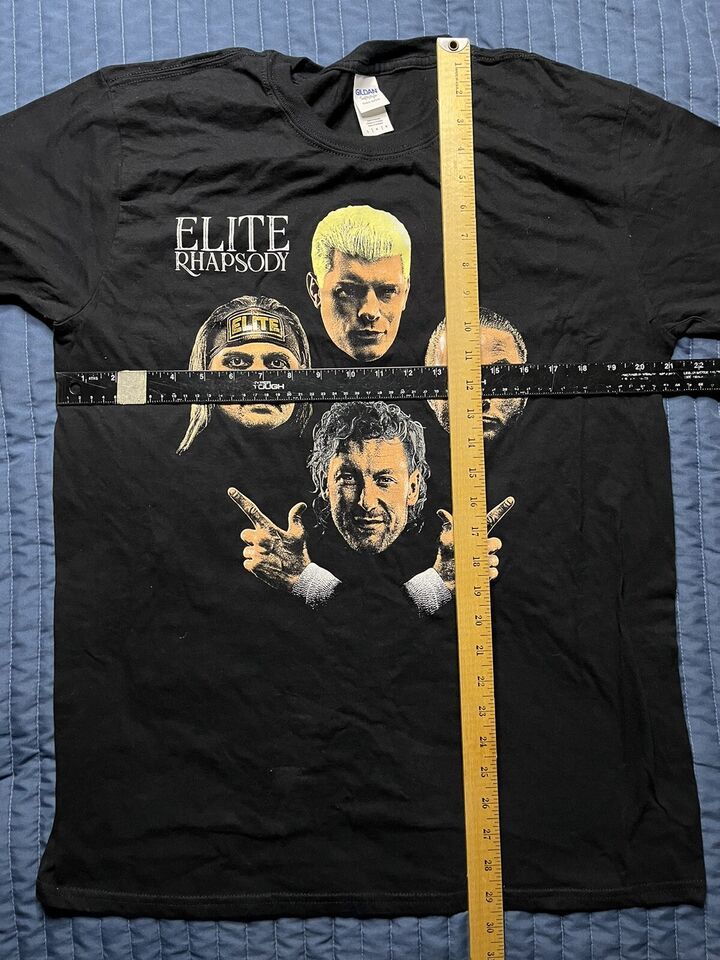 AEW Wrestling Elite Rhapsody T Shirt Men’s Size Large Black Rhodes Omega Item image 5