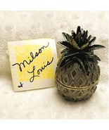 Vintage Milson &amp; Louis Enamel Pineapple Trinket Box w/Magnetic Closure - $333.32 MXN