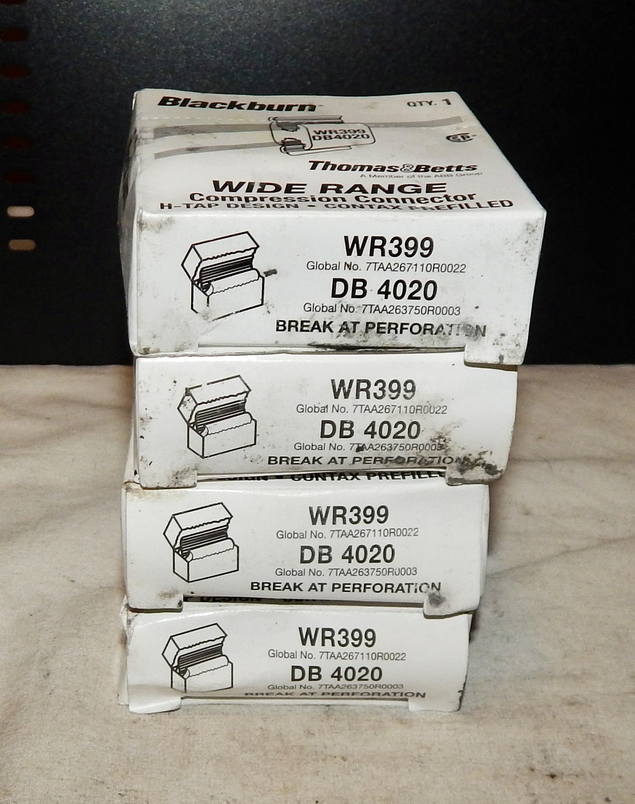Blackburn WR399 Compress H Tap Conn 4ea 4/0 3/0 ACSR 2/0 ACSR Prefilled ... - $19.99