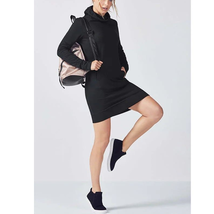 Fabletics Liora Turtleneck Sweater Dress Black Size XS - £27.65 GBP