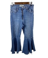 Topshop Jeans 28x25 Flare Bell Bottom Leg Dree Moto 28x25 Womens Y2K Style - $39.29