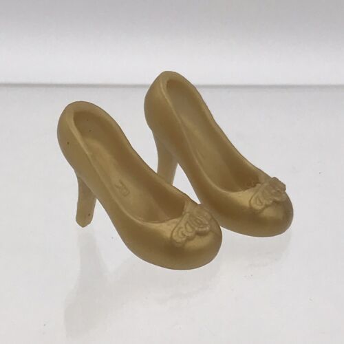 Primary image for Disney Princess Doll Gold Shoes Royal Shimmer Replacement Belle Aurora Jasmine