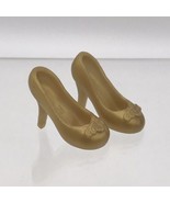 Disney Princess Doll Gold Shoes Royal Shimmer Replacement Belle Aurora J... - £8.80 GBP