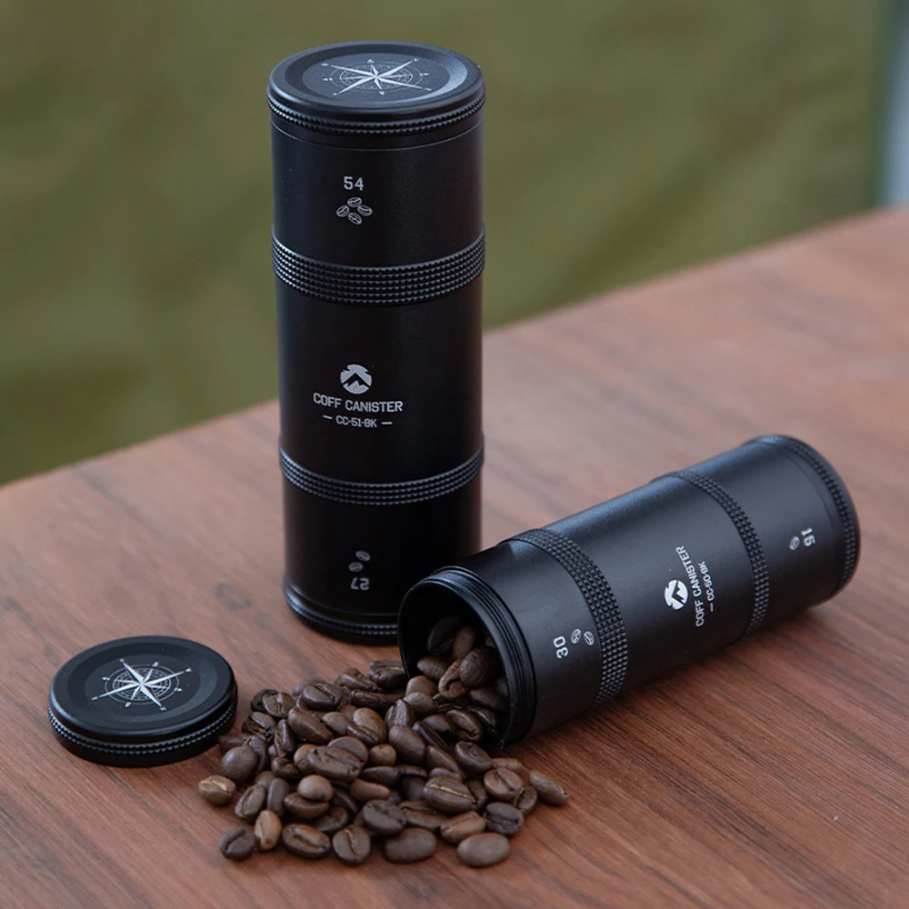 Coffee Can Outdoor Camping Aluminum Alloy Coffee Bean Tea-leaves Storage Bottle - £23.49 GBP+