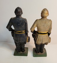 Antique Cast Iron Civil War Figurines Doorstops or BookEnds image 2