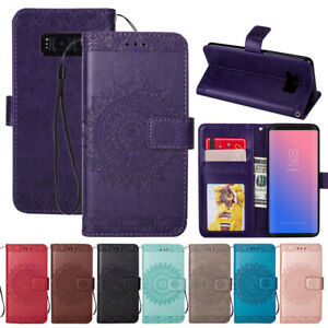Magnetic Flip Leather Case Card Wallet Stand Cover For Samsung Galaxy Phones