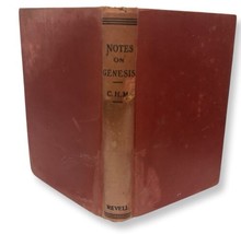 Notes On The Book Of Genesis By C.H.M. 1900s Antique Red Cloth Hardback ... - £11.56 GBP