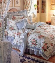 Waverly Belle Rive Floral Ruffled 6-PC Twin Comforter Set with Sheet Set - £106.84 GBP
