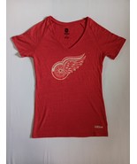 CCM NHL Detroit Red Wings Zetterberg Women&#39;s T-Shirt V-Neck Size Large - $353.63 MXN