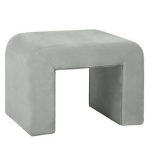 LeisureMod 26 Bench Upholstered in Velvet Boucle with Curved Waterfall ... - €125,00 EUR