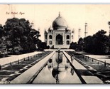 Taj Mahal Garde Reflection Pool Agra Bombay India DB Postcard Y17 - $2.92