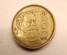 1991 MEXICO 100 PESOS COIN - $6.90