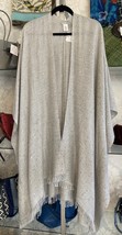 Brunello Cucinelli Cashmere &amp; Silk Sparkly Poncho / Wrap / Cardigan / Du... - $1,850.31
