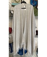 Brunello Cucinelli Cashmere &amp; Silk Sparkly Poncho / Wrap / Cardigan / Du... - $1,850.31