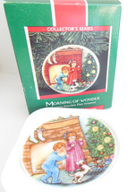 Hallmark Christmas Ornament Morning of Wonder Plate Three In Series QX46... - $10.95