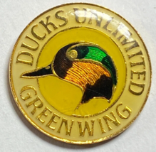 Ducks Unlimited DU Green Wing Enamel Hat Jacket Vest Backpack pin A - £7.79 GBP