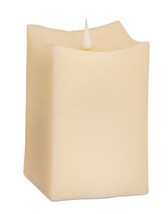 Simplux Squared Candle w/Moving Flame (Set of 2) 3.5&quot;SQ x 5&quot;H - £61.77 GBP