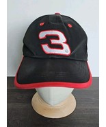 Vintage Dale Earnhardt #3 NASCAR Competitors View Hat Cap Black Red Buckle - $290.47 MXN
