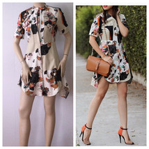 3.1 Phillip lim for Target Zipper Oriental Floral Short Sleeve Dress (Si... - £27.50 GBP